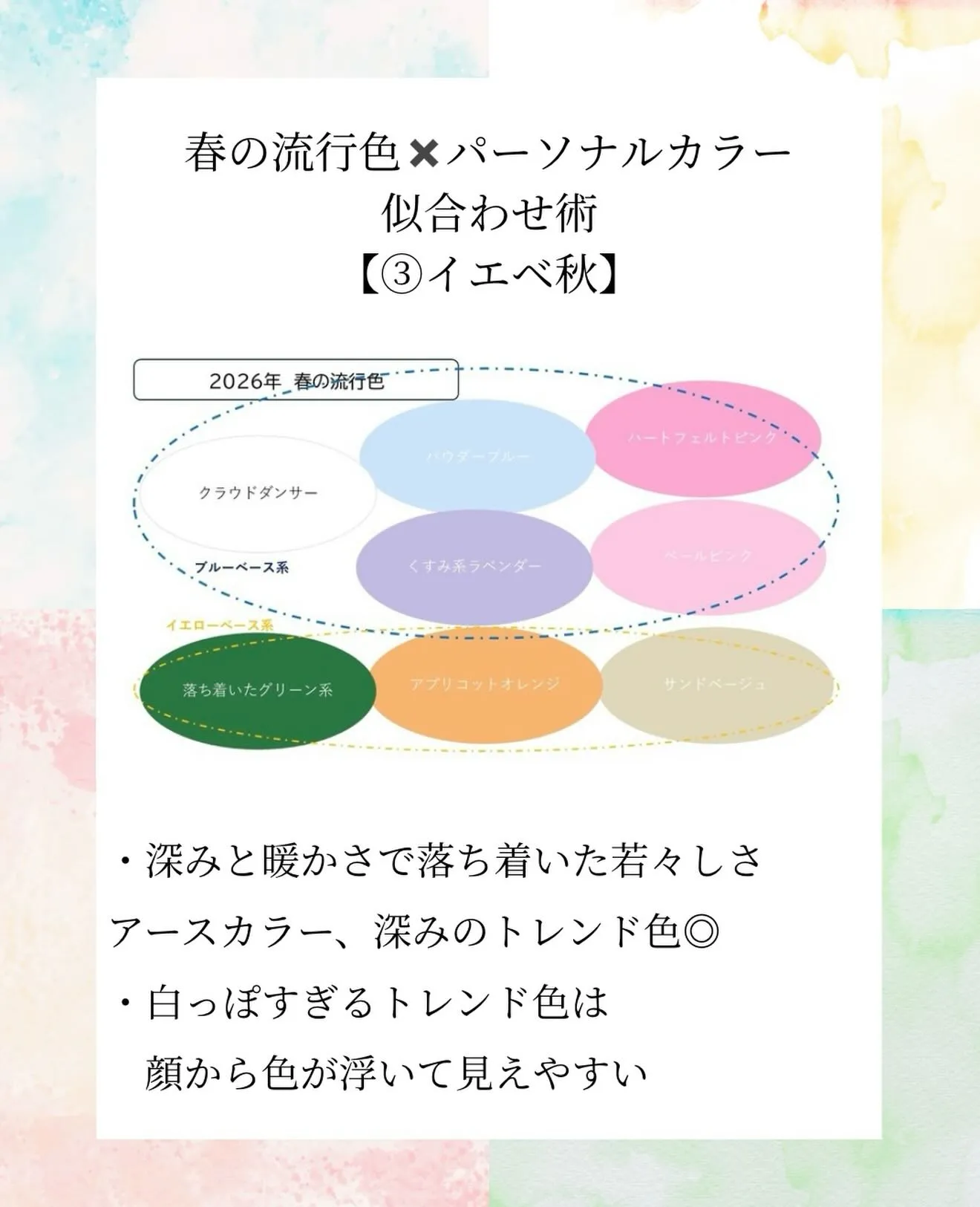 春の流行色×パーソナルカラー似合わせ術③イエベ秋